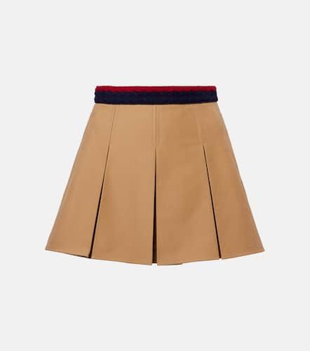 Minigonna in cotone a pieghe - Moncler - Modalova