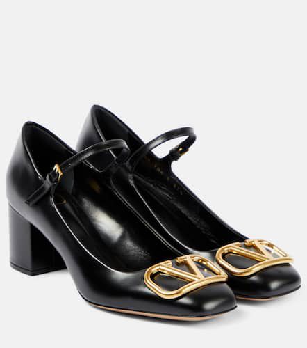 VLogo Signature leather Mary Jane pumps - Valentino Garavani - Modalova