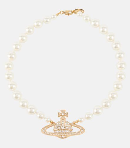 Gargantilla Orb con perlas sintéticas y cristales - Vivienne Westwood - Modalova
