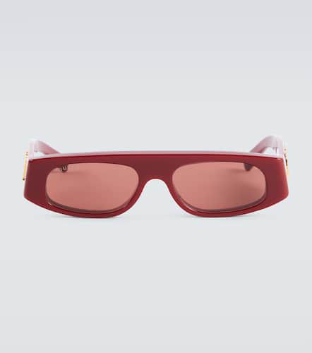 Gucci Logo flat-top sunglasses - Gucci - Modalova