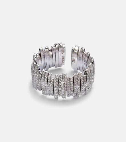 Kt white gold ring with diamonds - Suzanne Kalan - Modalova
