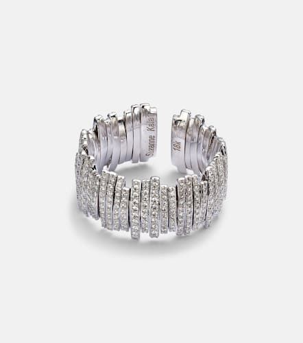 Anello in oro bianco 18kt con diamanti - Suzanne Kalan - Modalova