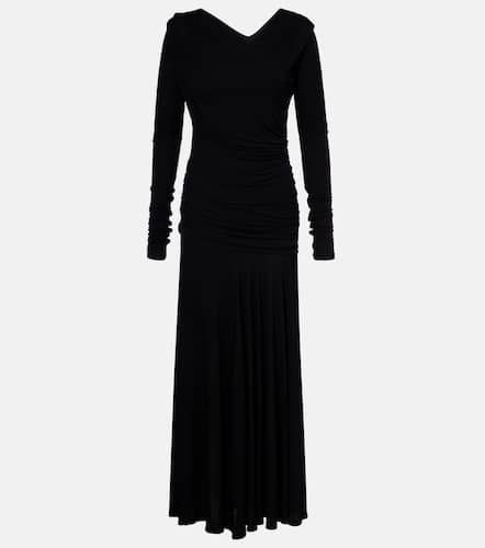 Ganni Vestido largo fruncido - Ganni - Modalova