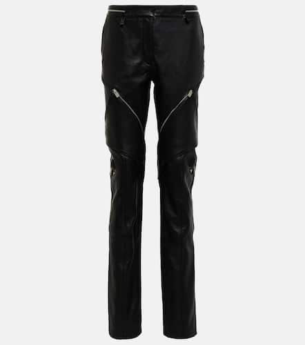 Moncler 1017 Alyx 9sm mid-rise straight leather pants - Moncler Genius - Modalova