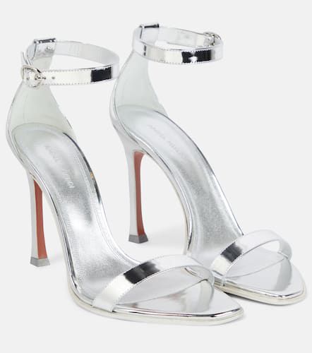 Kim metallic leather sandals - Amina Muaddi - Modalova