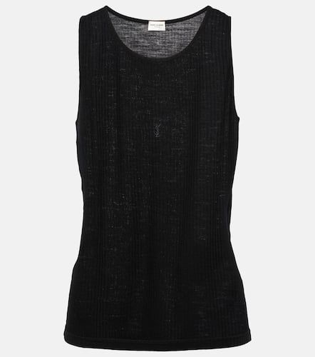 Saint Laurent Knitted wool tank top - Saint Laurent - Modalova