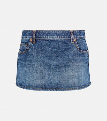 Valentino Low-rise denim miniskirt - Valentino - Modalova