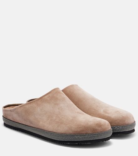 Monili suede clogs - Brunello Cucinelli - Modalova