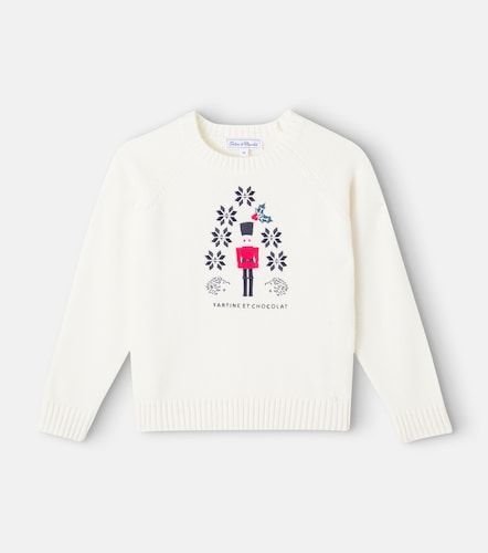 Pullover in lana con intarsi - Tartine et Chocolat - Modalova