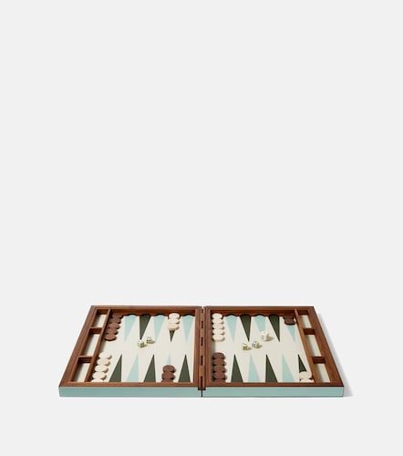 Set da backgammon in pelle e legno - Giobagnara - Modalova