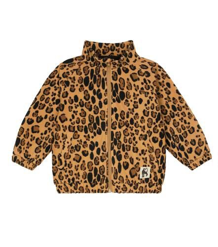 Felpa Leopard in pile con zip - Mini Rodini - Modalova