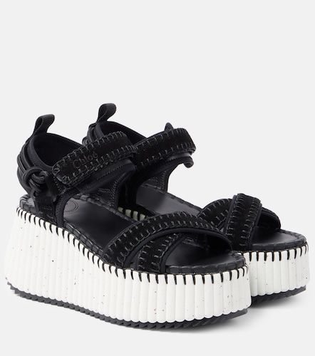 Chloe Nama suede platform sandals - Chloe - Modalova