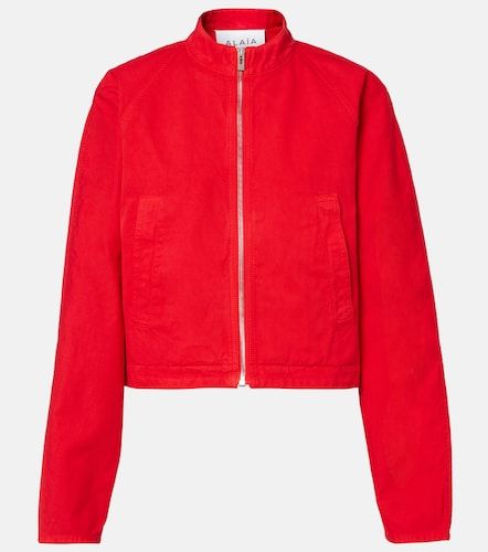 Alaia Round denim jacket - Alaia - Modalova