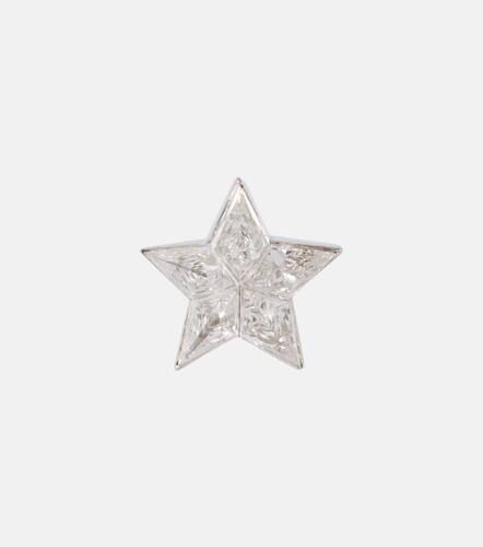 Pendiente individual Invisible Set Diamond Star Stud de oro blanco de 18 ct con diamantes - Maria Tash - Modalova