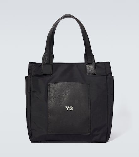 Y-3 Lux leather-trimmed tote bag - Y-3 - Modalova