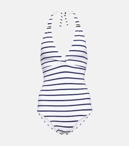 Rimini striped halterneck swimsuit - Melissa Odabash - Modalova