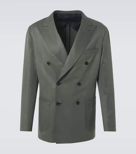 Blazer Soffio in gabardine di seta e cashmere - Brioni - Modalova