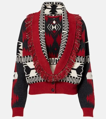 Icon intarsia wool and cashmere cardigan - Alanui - Modalova