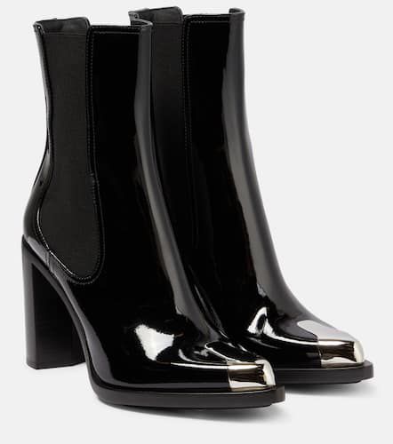 Punk patent leather ankle boots - Alexander McQueen - Modalova