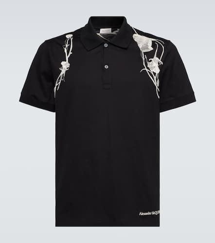 Embroidered cotton polo shirt - Alexander McQueen - Modalova