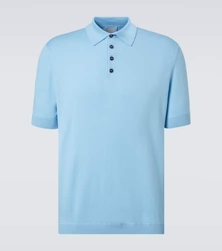 Cotton, silk and cashmere polo shirt - Allude - Modalova