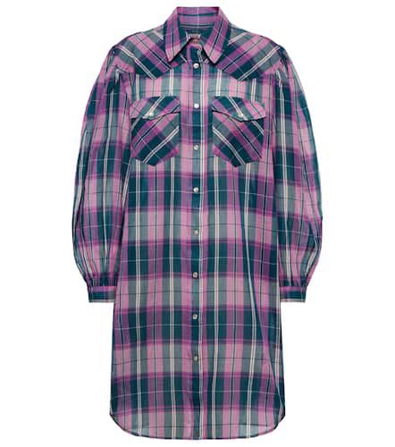 Britany checked cotton shirt dress - Marant Etoile - Modalova