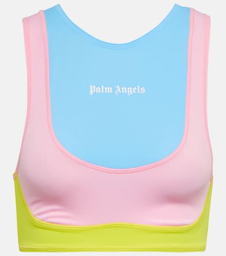 Palm Angels Logo printed sports bra - Palm Angels - Modalova