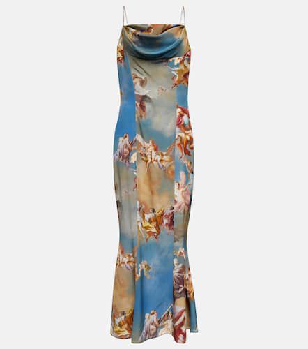 Balmain Printed silk maxi dress - Balmain - Modalova