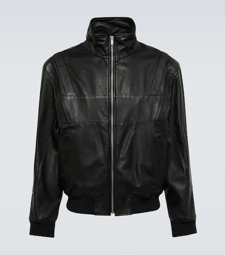 Paneled leather jacket - Saint Laurent - Modalova