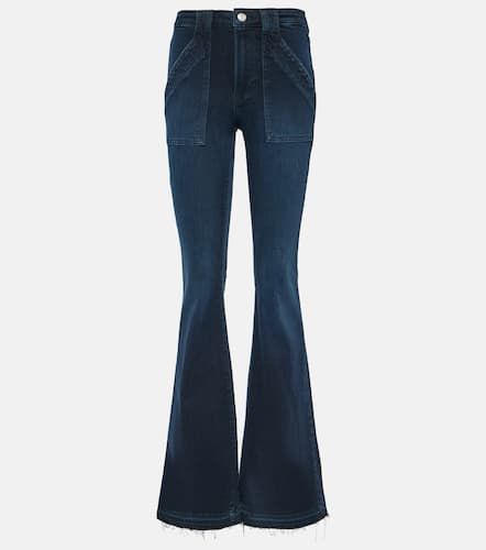 High-Rise Flared Jeans Trapunto - Frame - Modalova