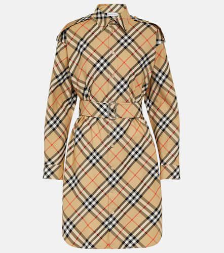 Check cotton shirt dress - Burberry - Modalova