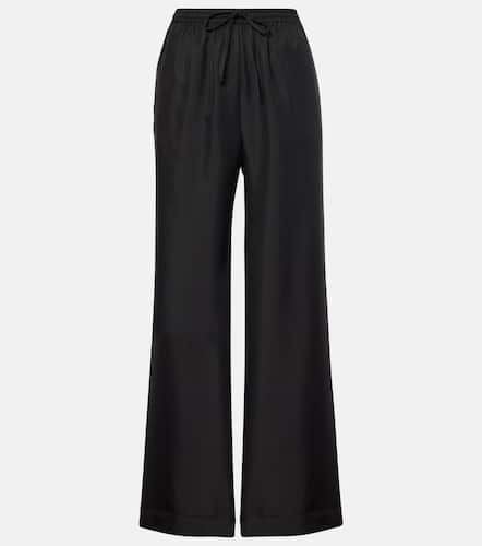 Aurelia silk twill straight pants - Asceno - Modalova