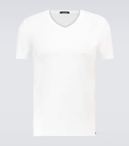 Stretch-cotton V-neck T-shirt - Tom Ford - Modalova