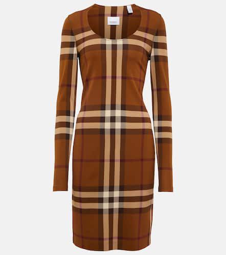 Minikleid Check aus Jersey - Burberry - Modalova