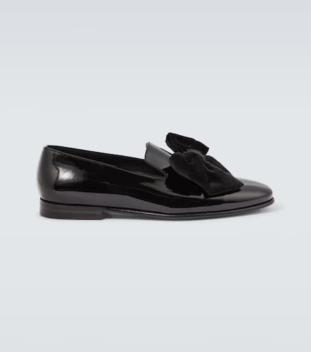 Janser bow-detail patent leather loafers - Manolo Blahnik - Modalova