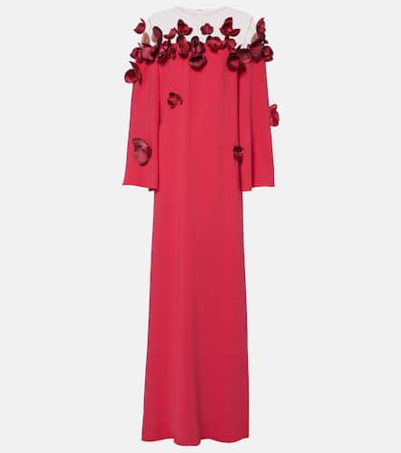 Orchid embroidered georgette gown - Oscar de la Renta - Modalova