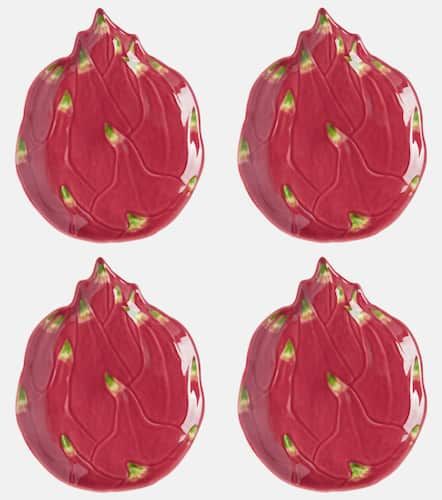 Set Tropical Fruits Pitaya aus vier Desserttellern - Bordallo Pinheiro - Modalova