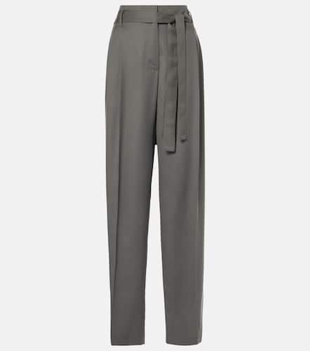 Gerade High-Rise-Hose Lonan aus Seide - The Row - Modalova