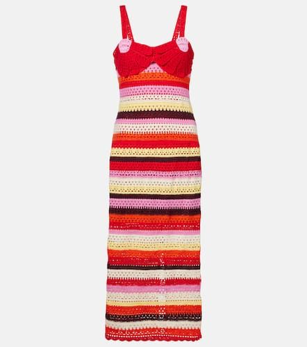 Farm Rio Striped crochet midi dress - Farm Rio - Modalova