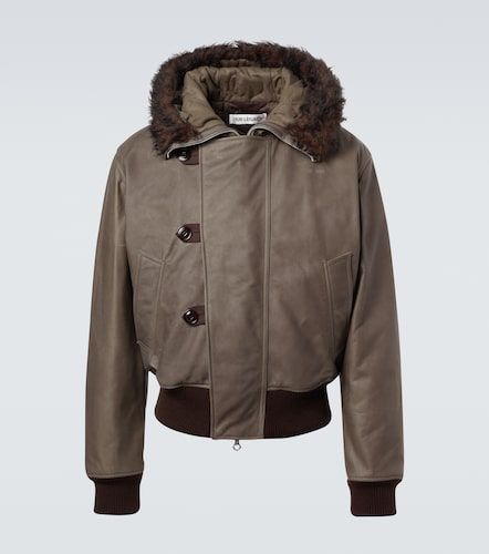 Compel shearling-trimmed leather jacket - Our Legacy - Modalova