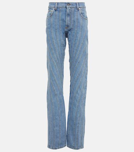 Mugler High-rise spiral jeans - Mugler - Modalova