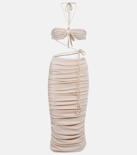 Milan cutout ruched midi dress - Bananhot - Modalova