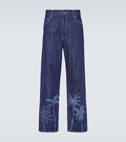 Jungle printed straight jeans - Alanui - Modalova