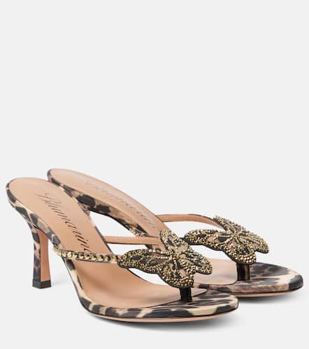 Butterfly 75 leopard-print sandals - Blumarine - Modalova