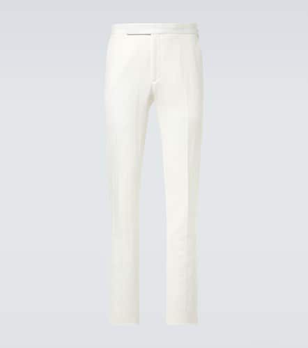 Pantalones de traje Gregory en algodón y lino - Ralph Lauren Purple Label - Modalova