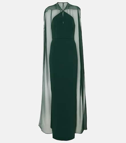 Caped satin crÃªpe gown - Roland Mouret - Modalova