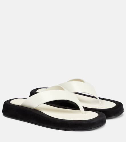 Ginza leather and suede thong sandals - The Row - Modalova