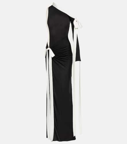 Bow-detail off-shoulder jersey gown - David Koma - Modalova