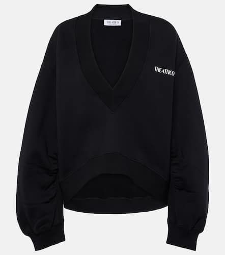 Oversized cropped cotton sweatshirt - The Attico - Modalova