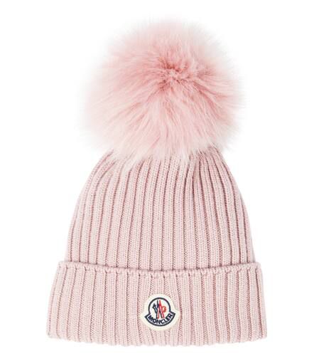 Gorro acanalado de lana virgen - Moncler Enfant - Modalova